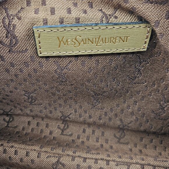 YSL  Beige PVC Makeup Clutch - Picture 3 of 17
